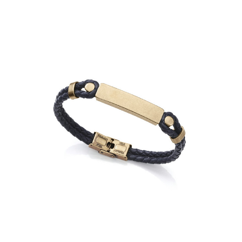 PULS ACERO IPBRONCE PIEL AZUL PLACA SR F - 1387P01013