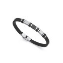 PULS ACERO IP NEGRO Y SILICONA NEGRA SR  - 14009P01010