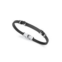 PULS ACERO IP NEGRO PIEL Y GOMA NEGRA SR - 75324P01010