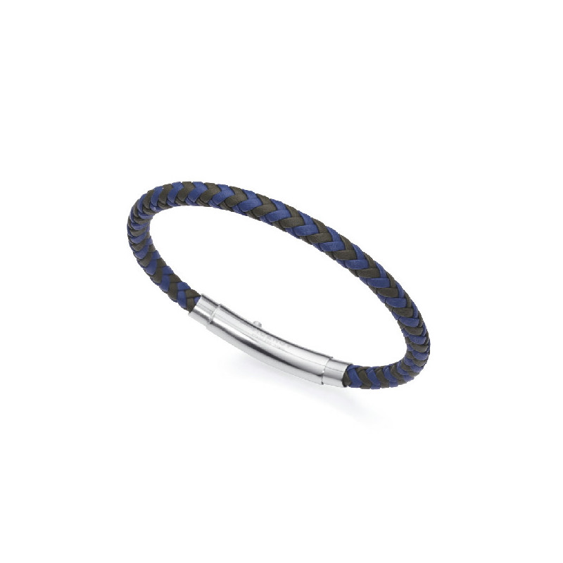 PULS ACERO Y PIEL TRENZADA SR FN - 75326P01016