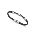 PULS ACERO IP NEGRO Y PIEL NEGRA SR FN - 14057P01010