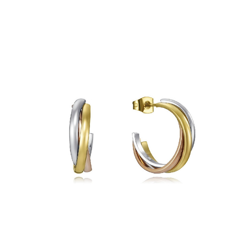 PEND ACERO E IP DORADO Y ROSA ARO SRA FN - 75320E01019