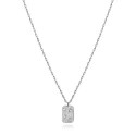 COLLAR PLATA DE LEY BAÑO RODIO CIRC SRA  - 13178C000-30