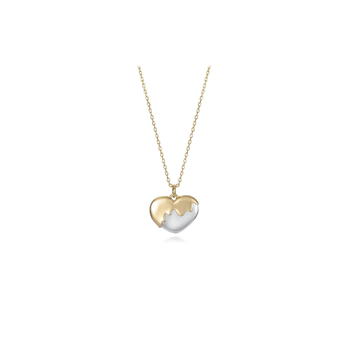 COLLAR PLATA DE LEY BAÑO ORO CZ SRA JEWE - 13187C100-00