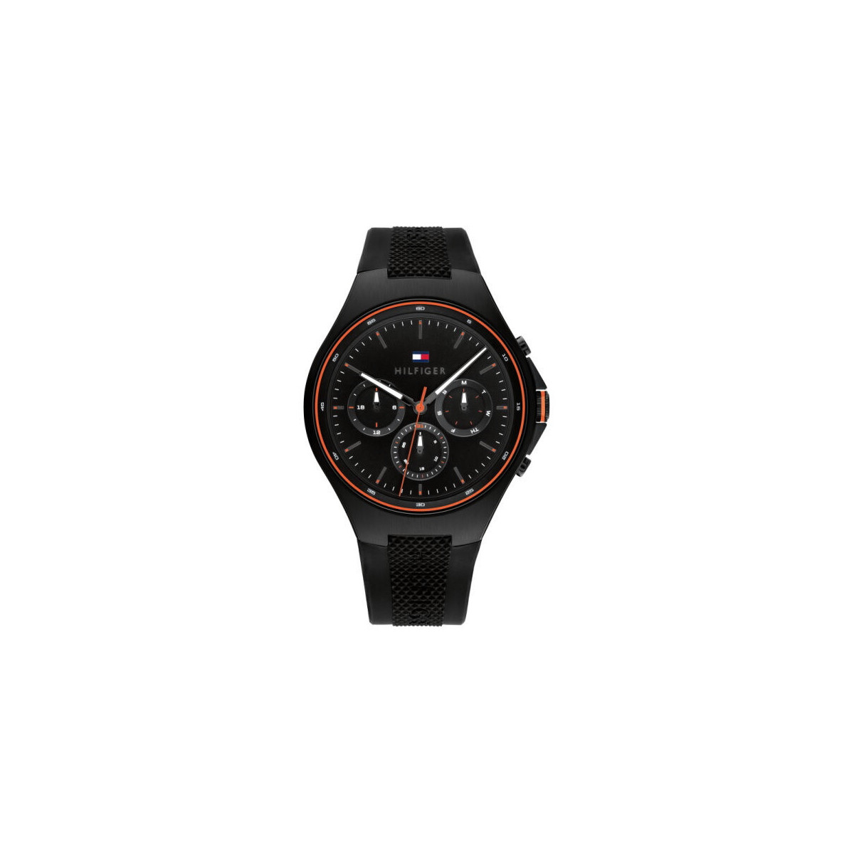 RELOJ TOMMY HILFIGER JUSTIN CAUCHO NEGRO - 1792056