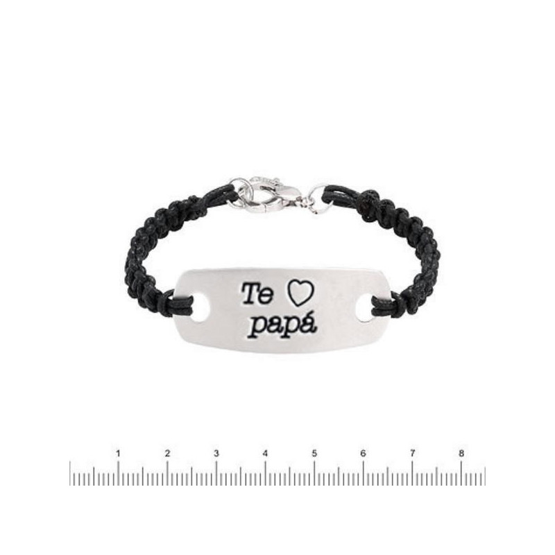 PULSERA TE Q. PAPA MACRAME/PLATA MARDUK - 00573-PA01