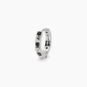 1 PENDIENTE PLATA  ARO PINCHOS CIR NEGRA - 563634