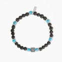 PULSERA ACERO 2 JEWELS PIEDRA VOLC/TURQ - 232032