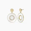 PENDIENTES 2 JEWELS  ACERO DORA CIRCULO - 261417