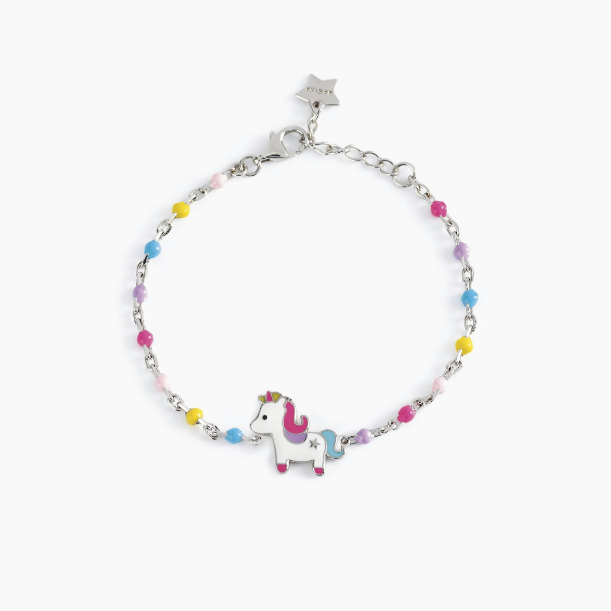 PULSERA PLATA MABINA UNICORNIO - 533491