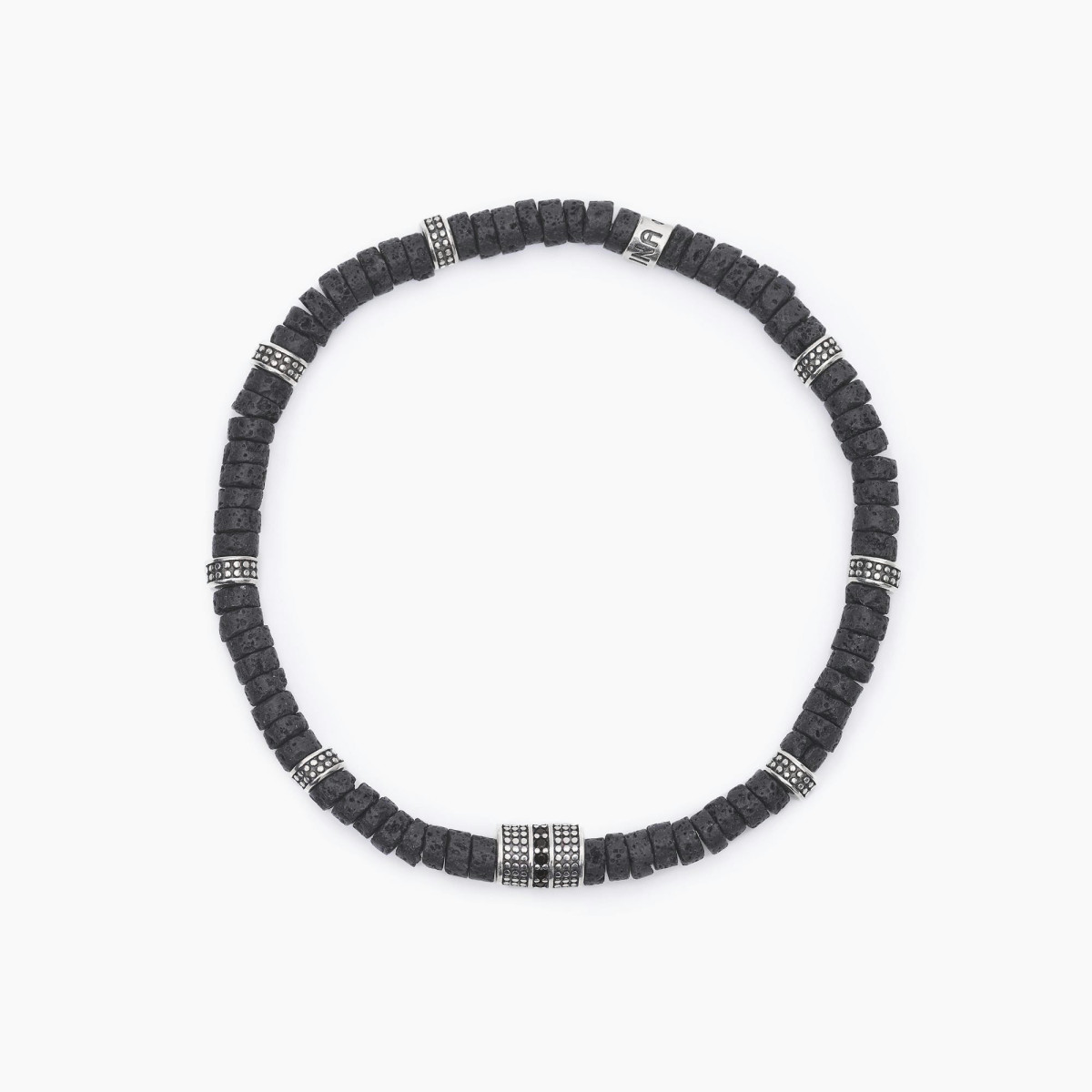 PULSERA PLATA Y PIEDRA VOLCANICA - 533584