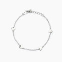 PULSERA PLATA MABINA CORAZONES - 533770