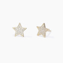 PENDIENTES PLATA DORADA MABINA ESTRELLAS - 563391