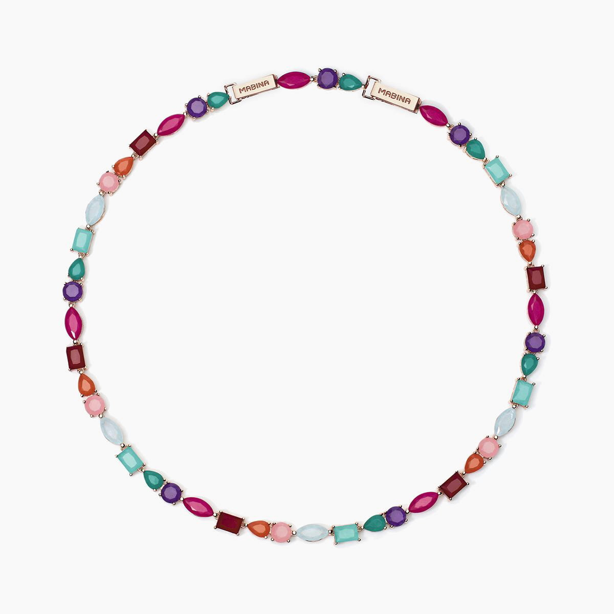 GARGANTILLA PLATA MABINA ROSE COLOR - 553718