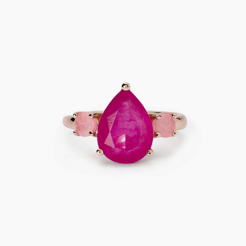 SORTIJA PLATA MABINA ROSE - 523421