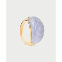 SORTIJA ÁGATA AZUL SHELL PDPAOLA - AN01-C59-16