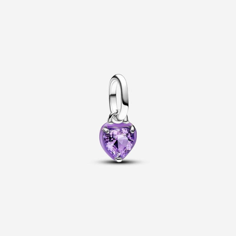 ABALORIO ME CHAKRA MORADO CORAZ  PANDORA - 793042C04
