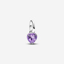 ABALORIO ME CHAKRA MORADO CORAZ  PANDORA - 793042C04