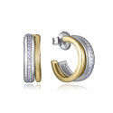 PEND PLATA DE LEY BAÑO ORO Y ROD CIRC JW - 13224E100-30