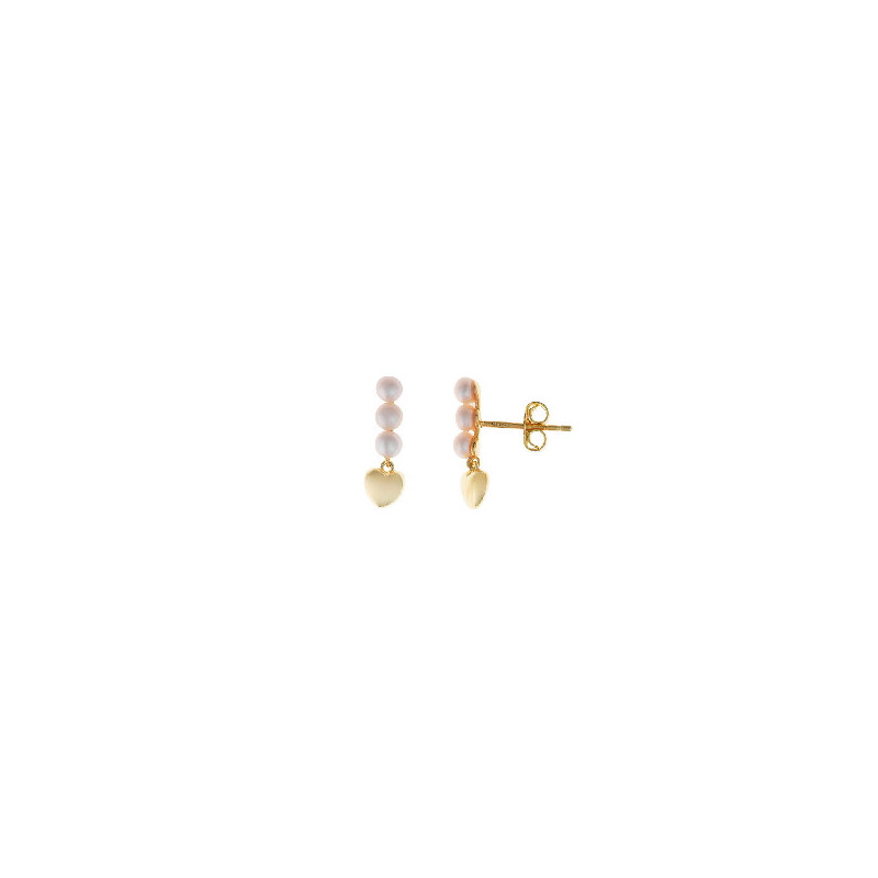 PENDIENTES PLATA SALVATORE CORAZON LISO - 272A0024