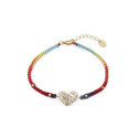 COLLAR PLATA DE LEY BAÑO ORO CIRC SRA JE - 13235C100-33