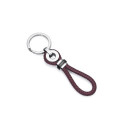 LLAVERO ACERO IP DORADO Y PIEL MORADO SR - 6470L01019