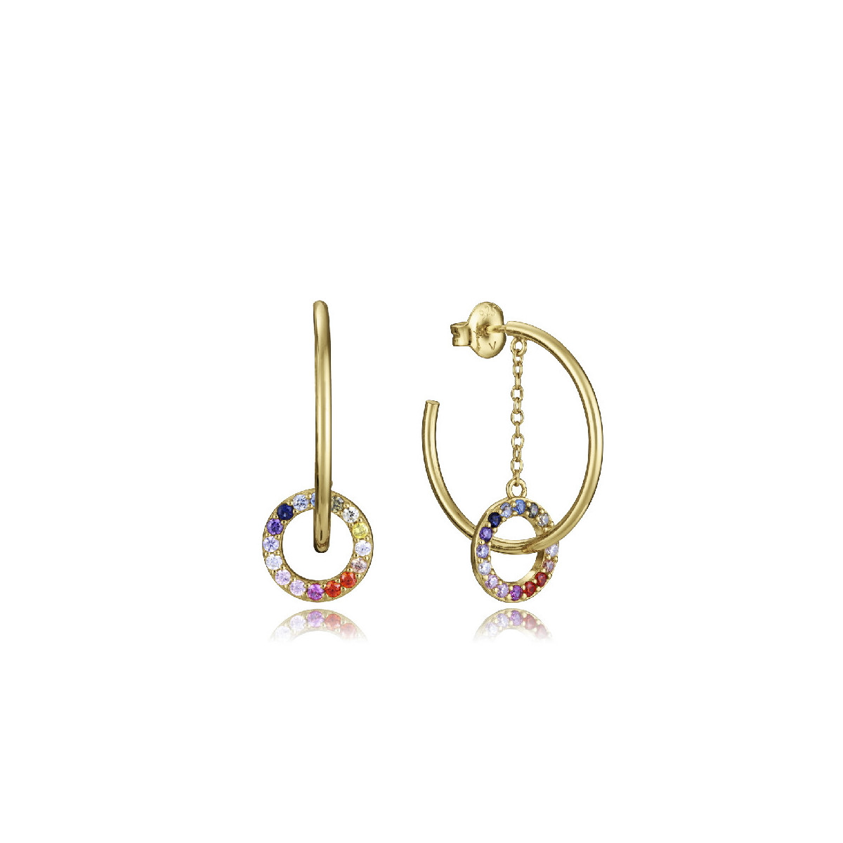 PEND PLATA DE LEY BAÑO ORO CIRC SRA JEWE - 13242E100-39