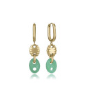 PEND ACERO IP DORADO PIEDRA NAT SRA FASH - 14274E01016
