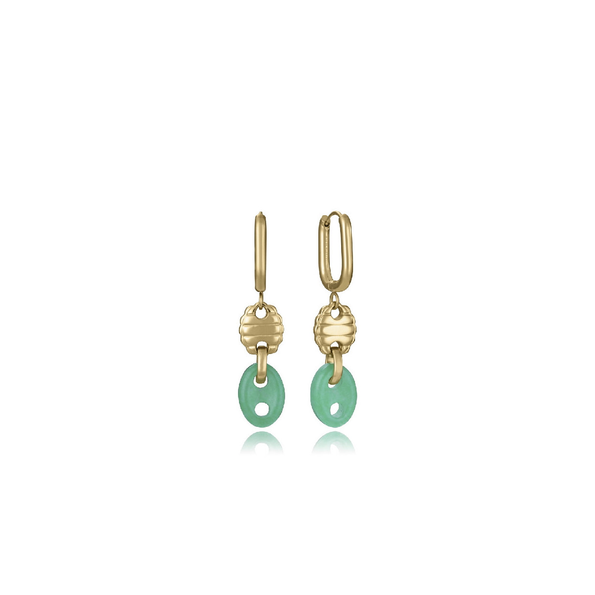 PEND ACERO IP DORADO PIEDRA NAT SRA FASH - 14274E01016