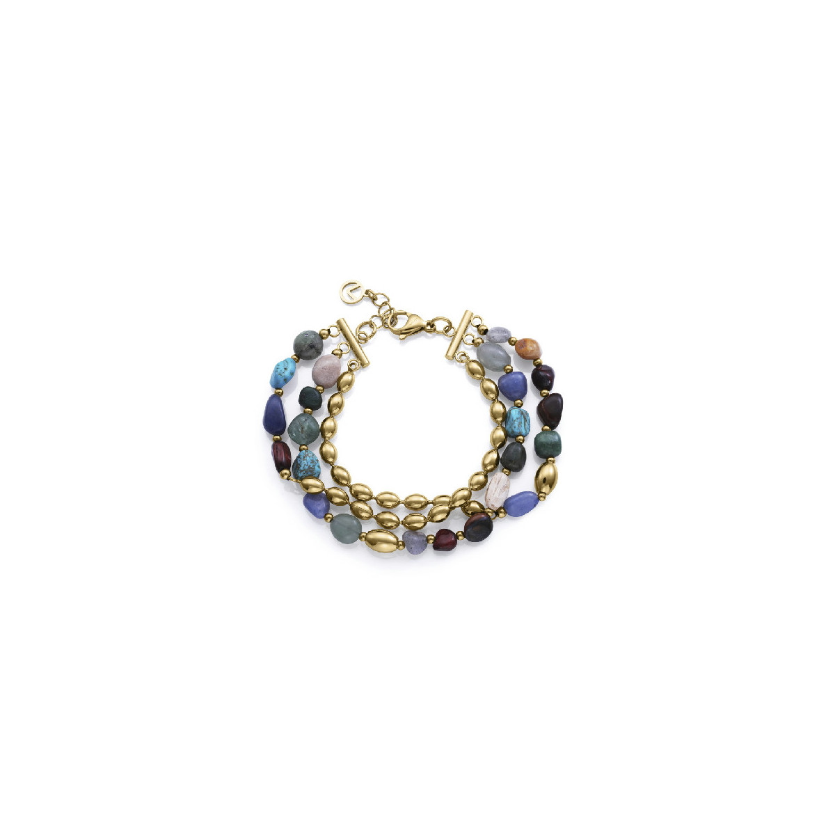 PULS ACERO IP DORADO PIEDRAS NAT SRA FAS - 14276P01016