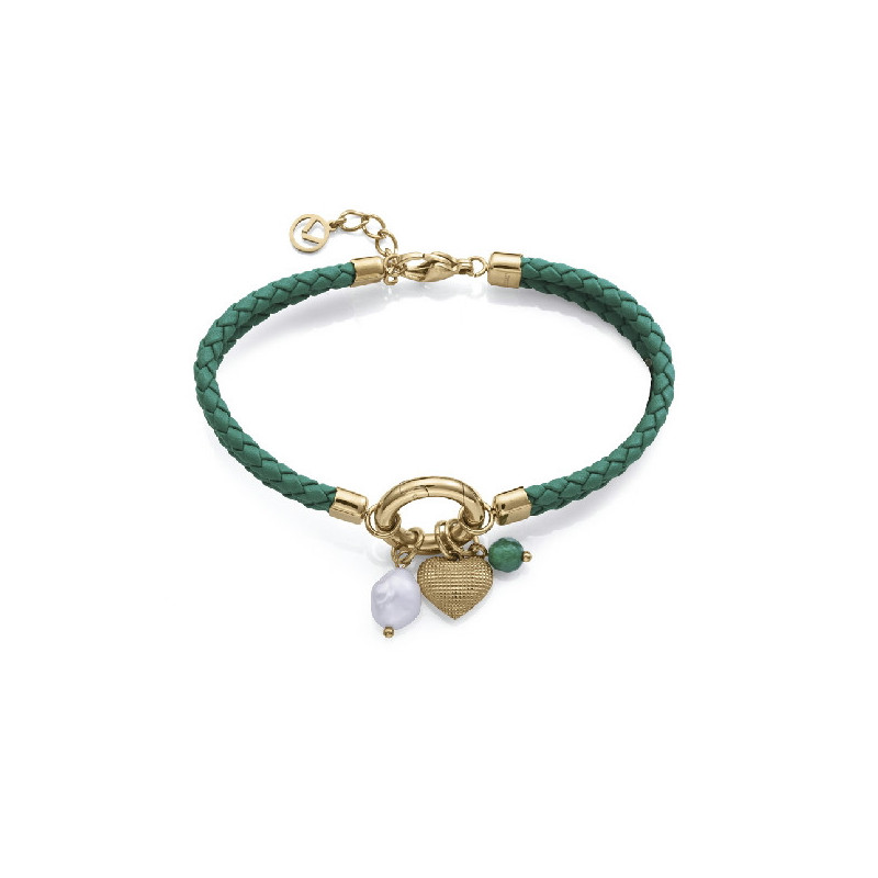 PULS ACERO IP DORADO PIEL PIEDRA NAT SRA - 14285P01016