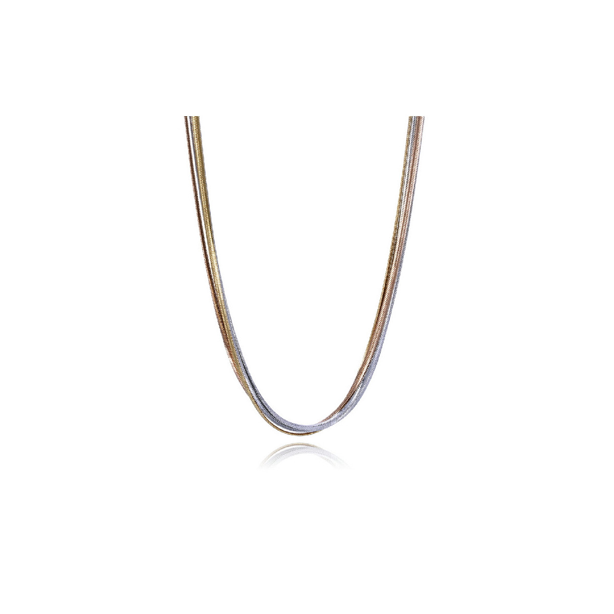 COLLAR ACERO 3 TONOS MULTIPLE SRA FASHIO - 75369C01019