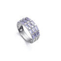 ANILLO PLATA DE LEY BAÑO RODIO CIRC SRA  - 9151A018-30