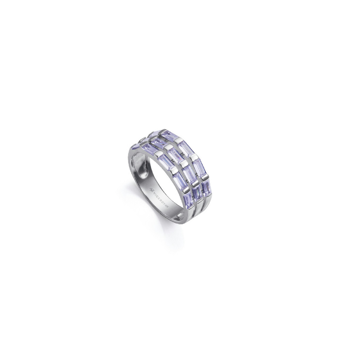 ANILLO PLATA DE LEY BAÑO RODIO CIRC SRA  - 9151A018-30