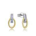 PEND PLATA DE LEY BAÑO ORO, RODIO SRA JW - 9158E100-30