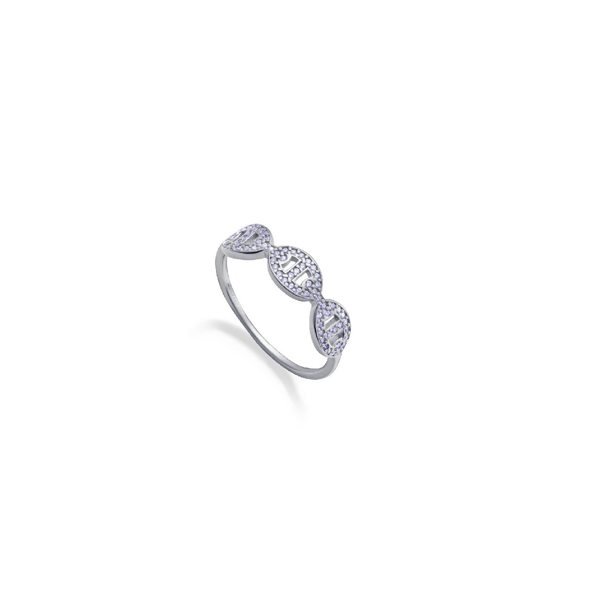 ANILLO PLATA DE LEY BAÑO RODIO CIRC SRA  - 9159A014-30