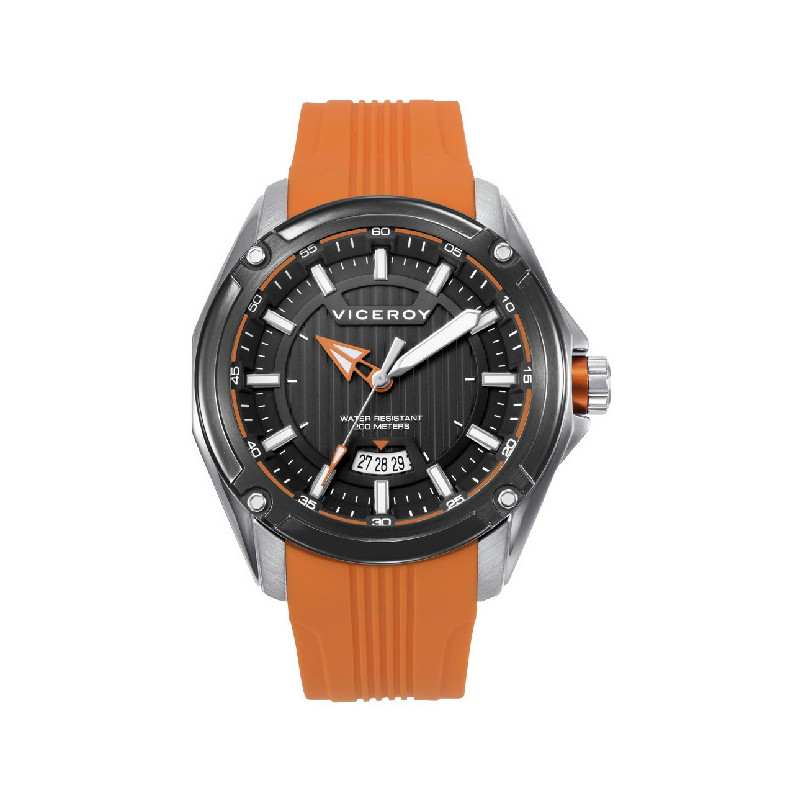 RELOJ ACERO IP NEGRO CORREA SR VA - 401437-57