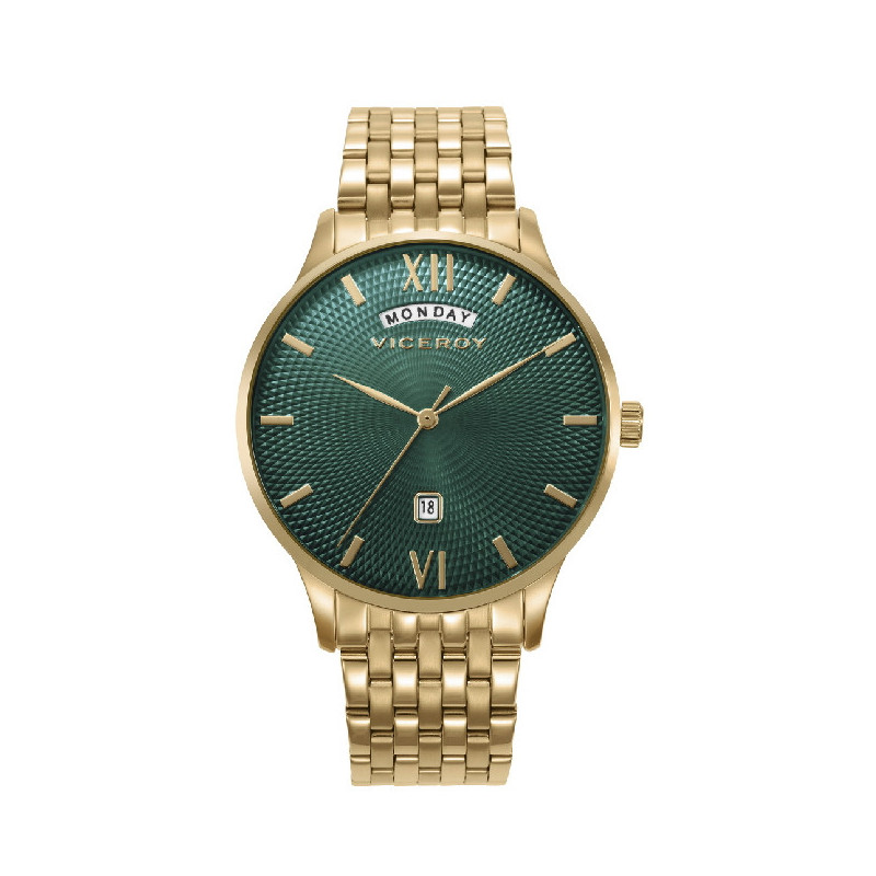 RELOJ ACERO IP DORADO BRAZALETE SR VA - 42455-63