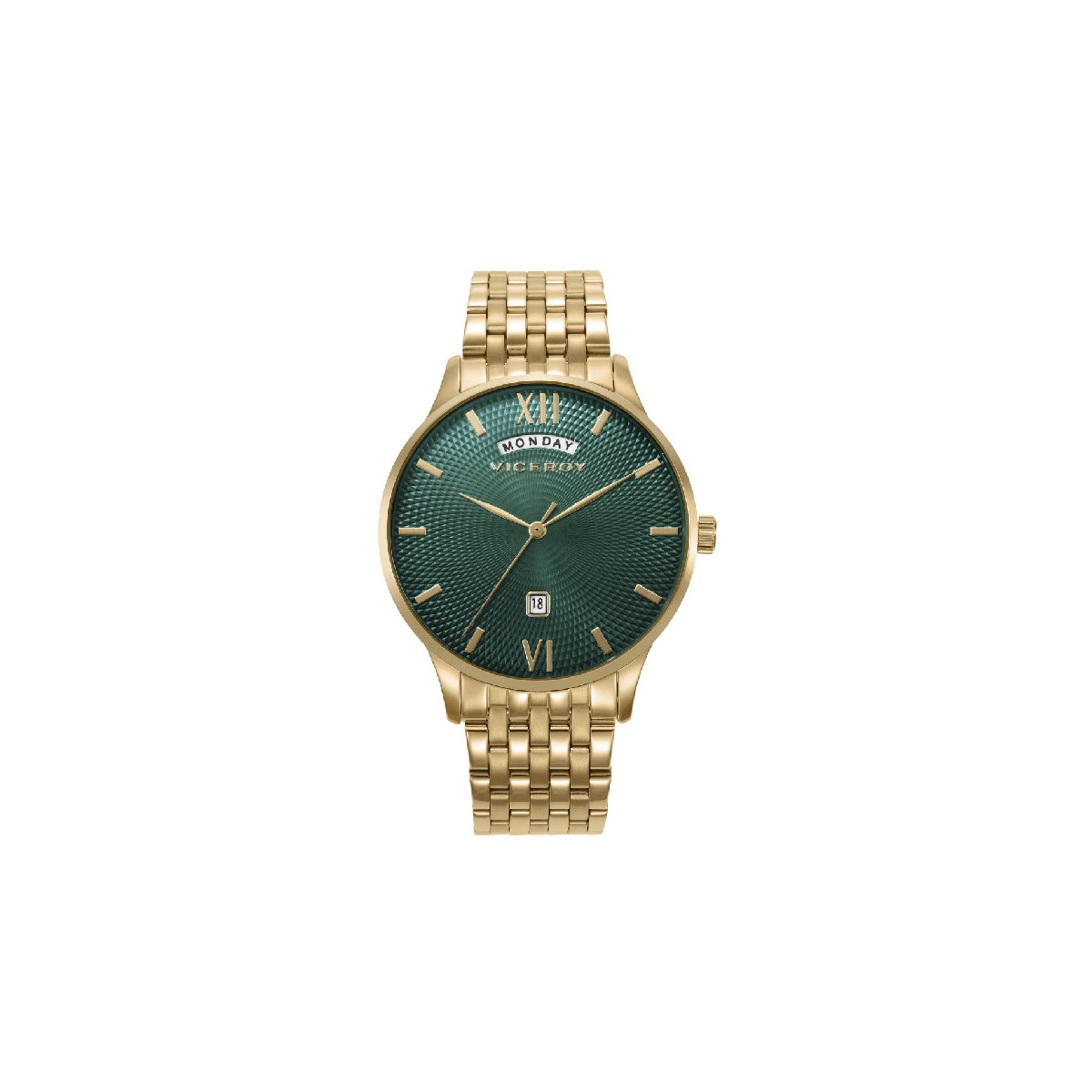 RELOJ ACERO IP DORADO BRAZALETE SR VA - 42455-63