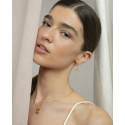 COLLAR PLATA DE LEY BAÑO ORO CIRC SRA JE - 2336C100-30