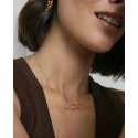 COLLAR PLATA DE LEY BAÑO ORO CIRC SRA JE - 15128C100-99