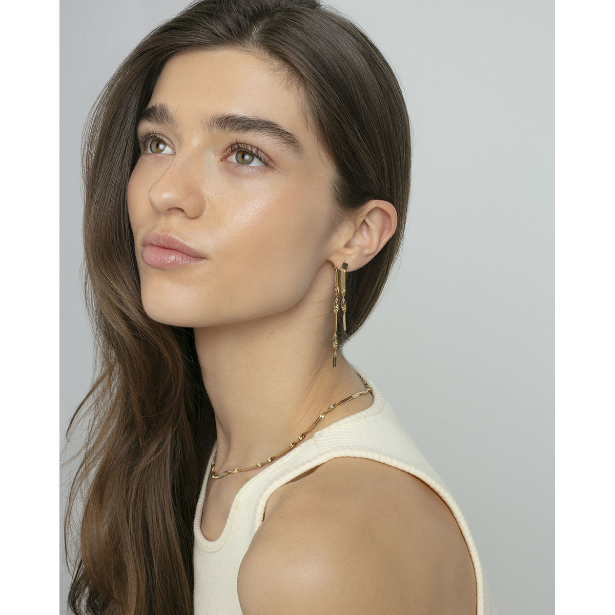 PEND ACERO IP DORADO BARRA SRA FASHION - 14290E01012