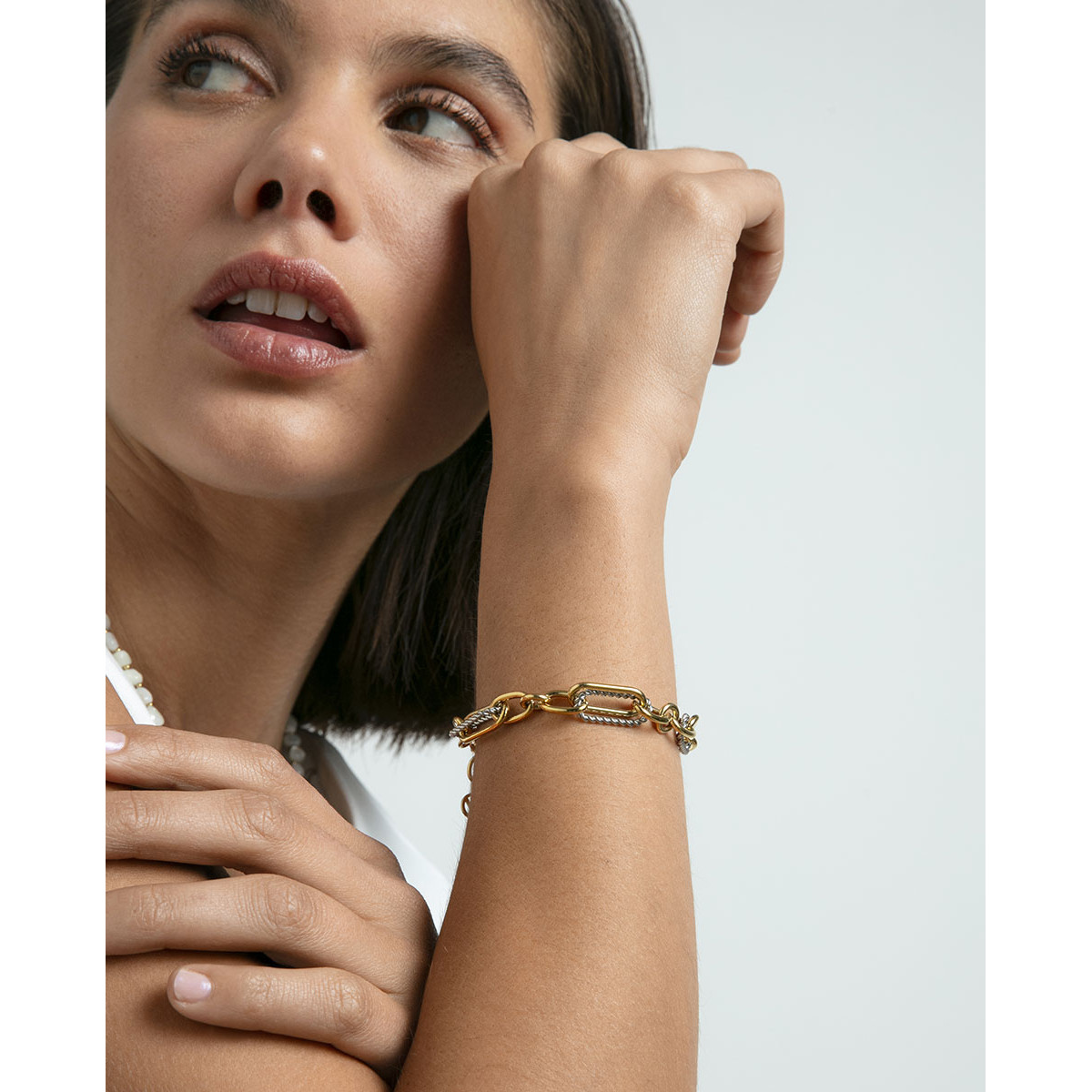 PULS ACERO E IP DORADO ESLABONES SRA FAS - 14288P01019