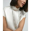 COLLAR ACERO IP DORADO PIEDRAS NAT SRA F - 14279C01016