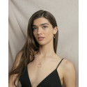 COLLAR PLATA DE LEY BAÑO ORO CIRC SRA JE - 13242C100-39