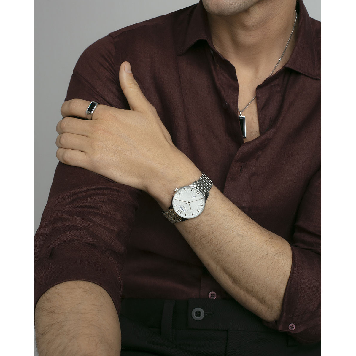RELOJ ACERO BRAZALETE SR VA - 42455-83