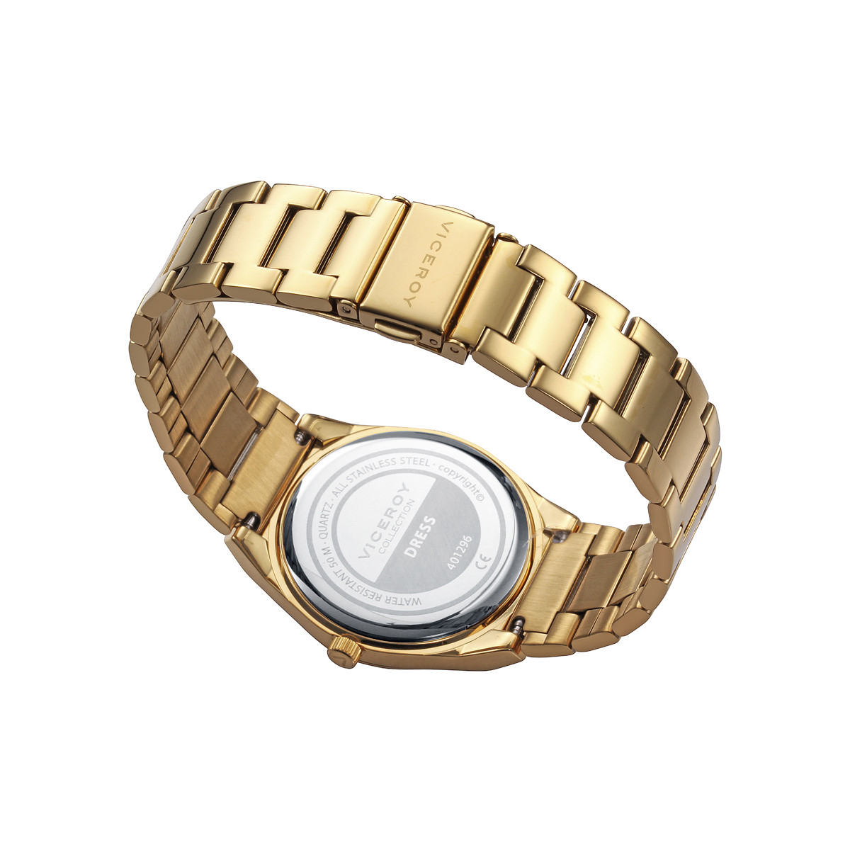 RELOJ ACERO IP DORADO BRAZALETE SRA VA - 401296-67