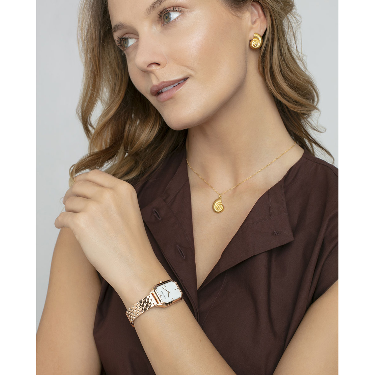 RELOJ ACERO IP ROSA BRAZALETE SRA VA - 401288-07