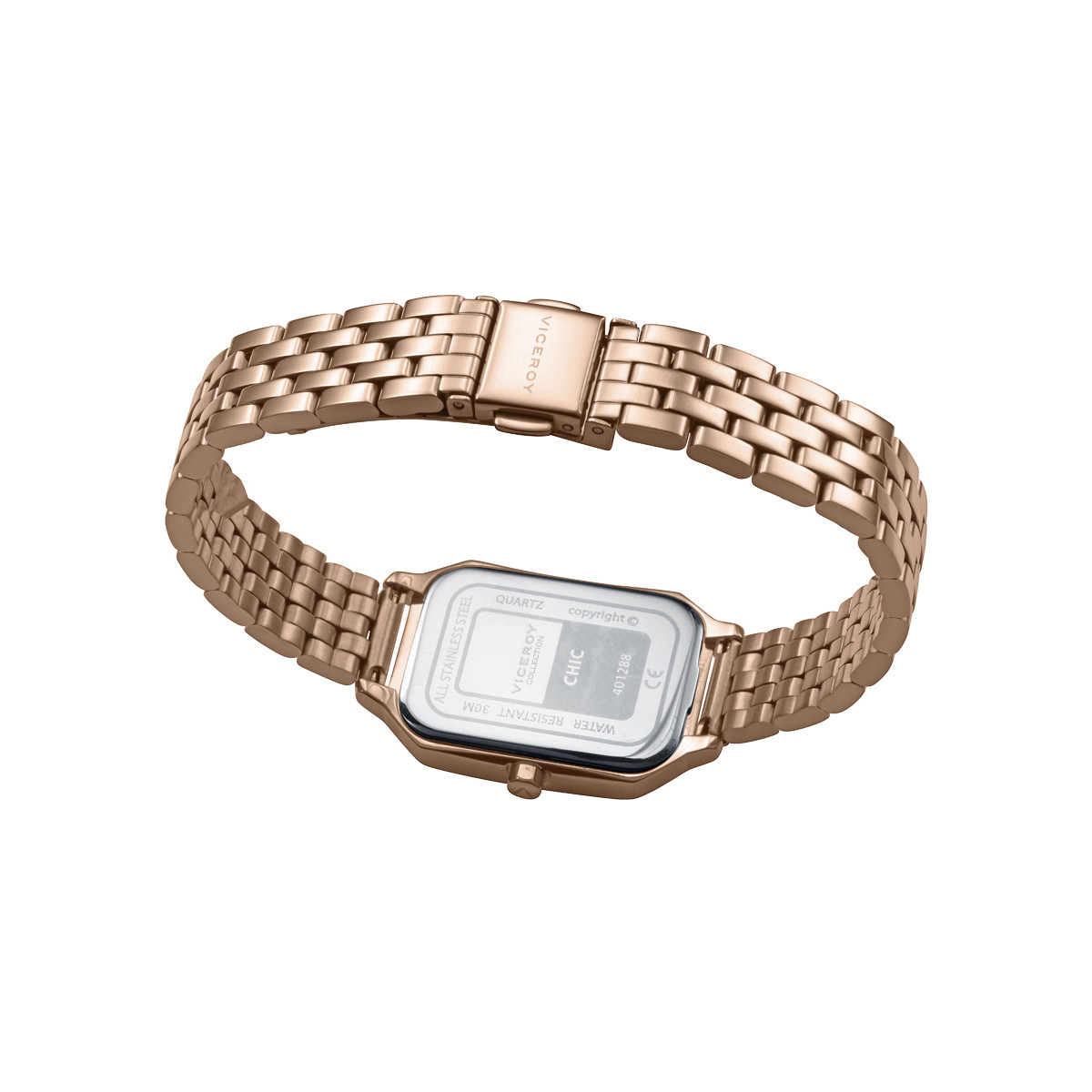 RELOJ ACERO IP ROSA BRAZALETE SRA VA - 401288-07