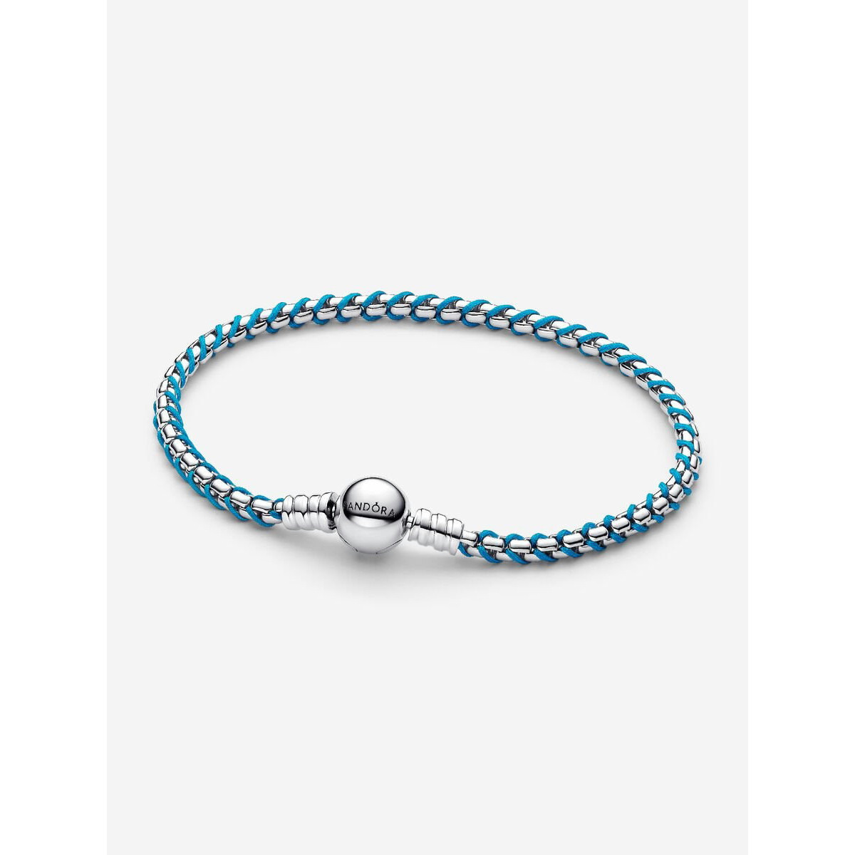 PULSERA PANDORA CADENA CAJA CORDON AZUL - 593816C01-19